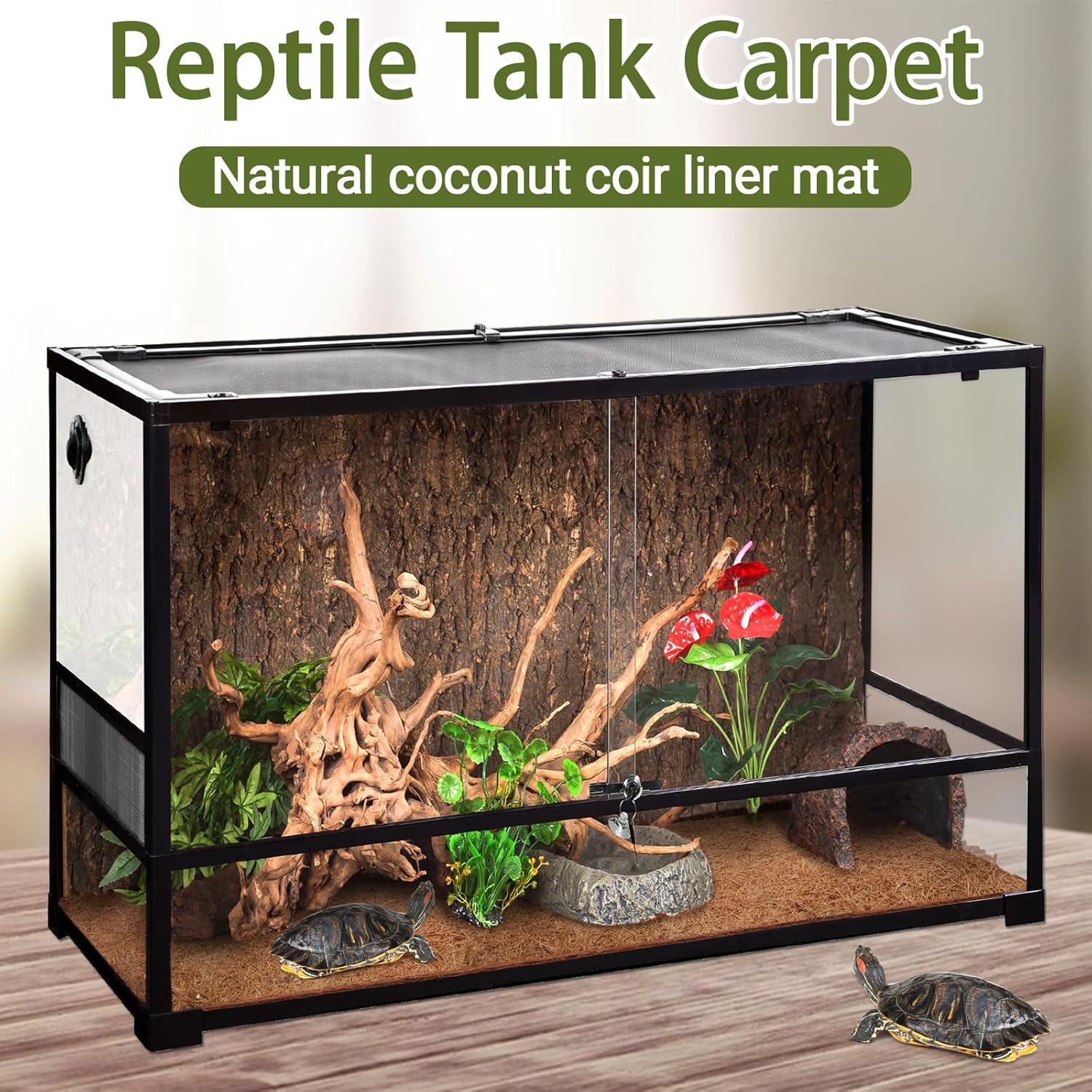 3 Rolls Reptile Carpet, 24x48i – обзор и цена Substrate Coconut Fiber