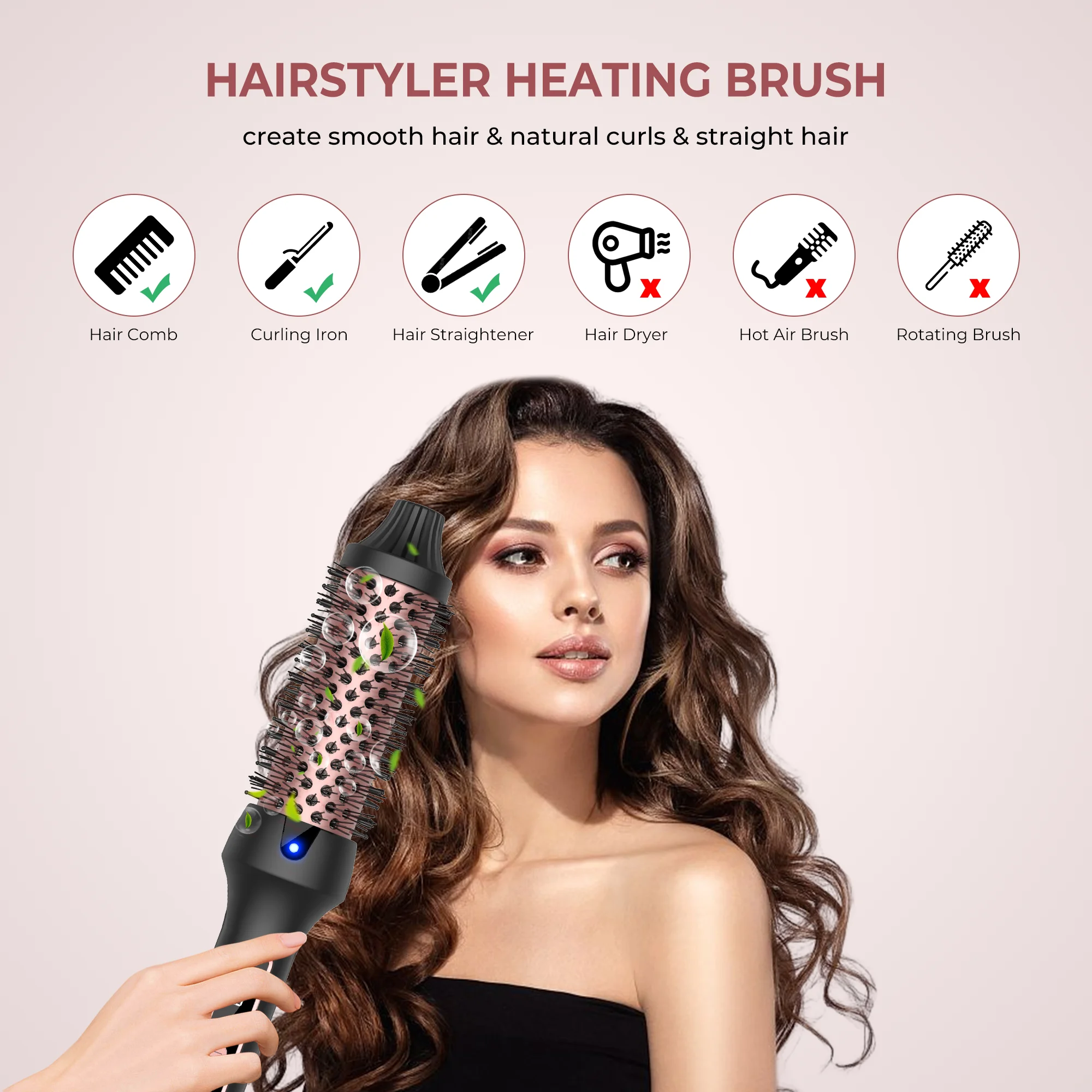 3 in1 Thermal Brush Ionic Heat – обзор и цена Ceramic Heat Emitter