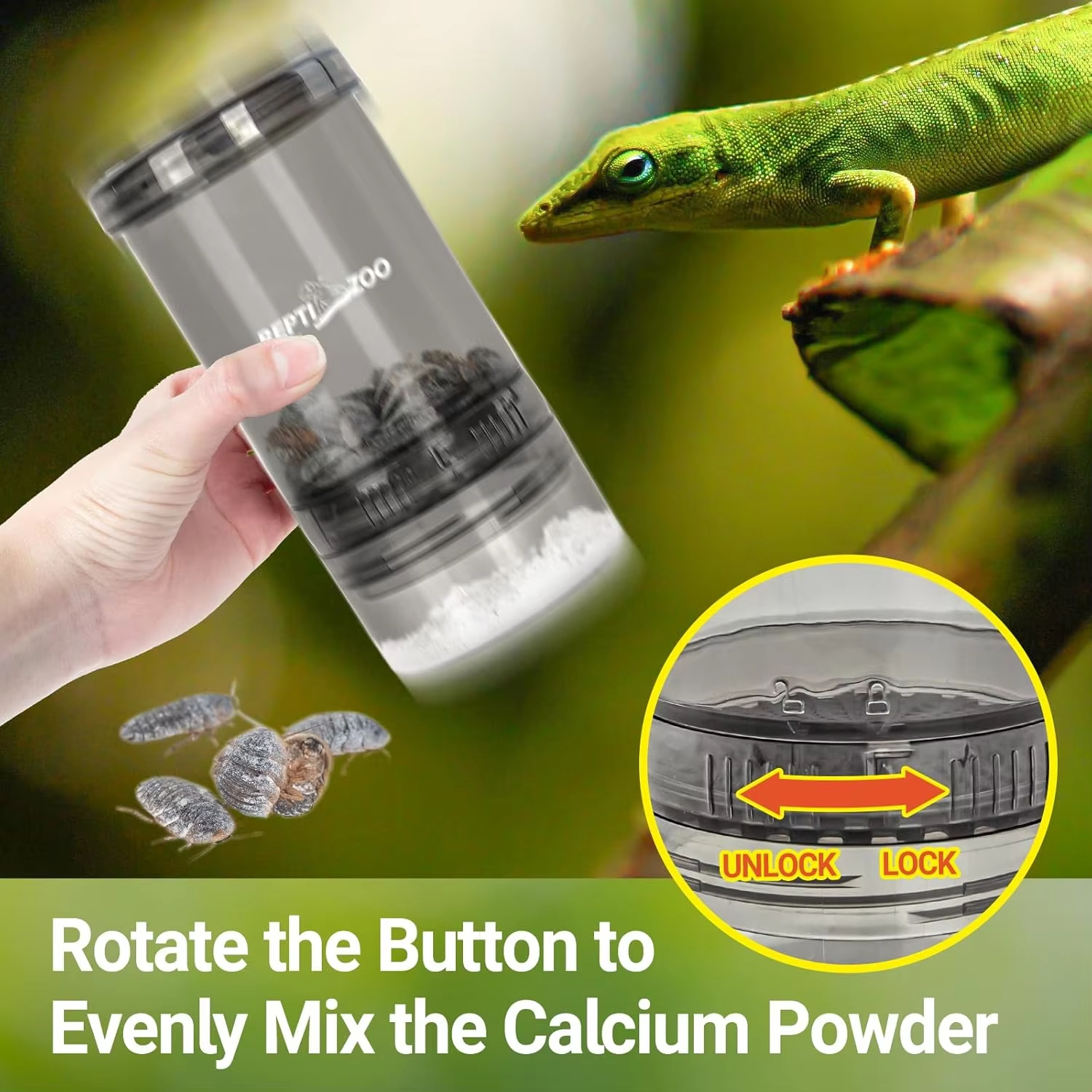 Reptile Calcium Powder Mixing  – обзор и цена Calcium Powder Reptile