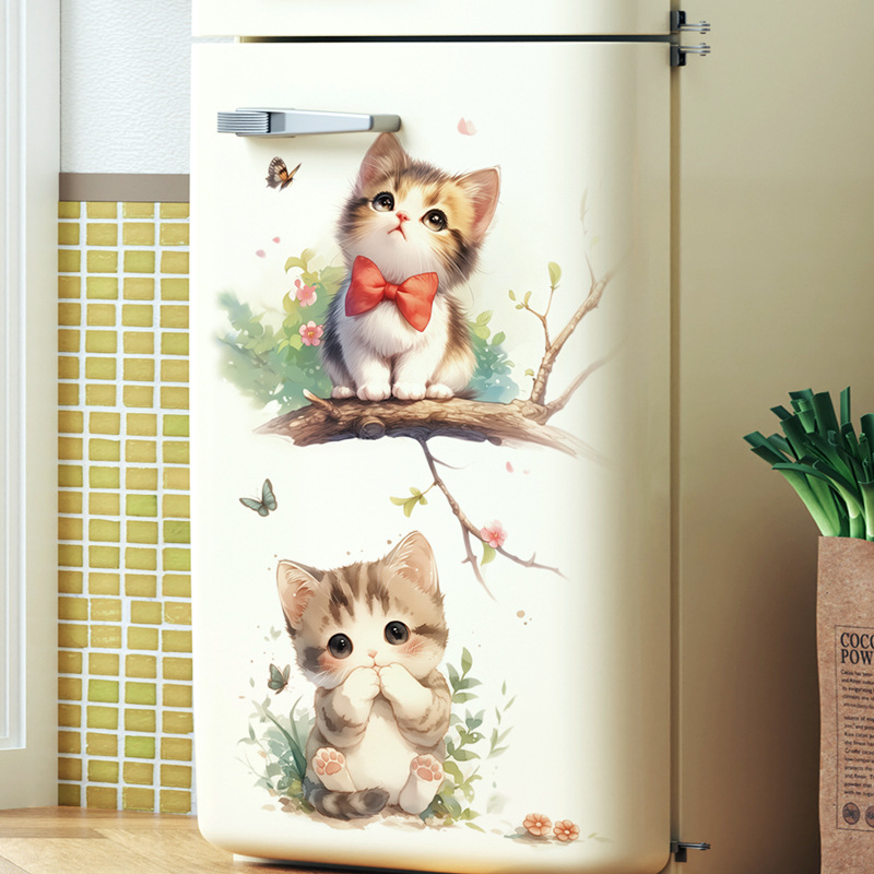 Kawaii Pastel Cat & Butterfly  – обзор и цена Pvc Panel Background