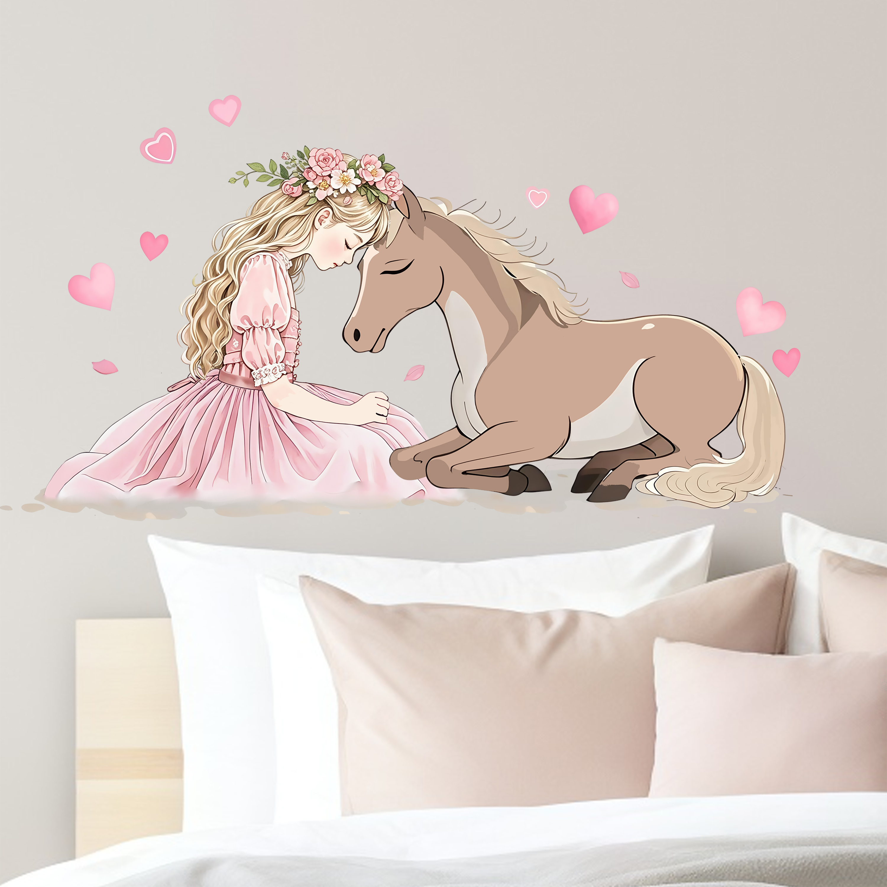 Romantic Horse Wall Stickers S – обзор и цена Pvc Panel Background