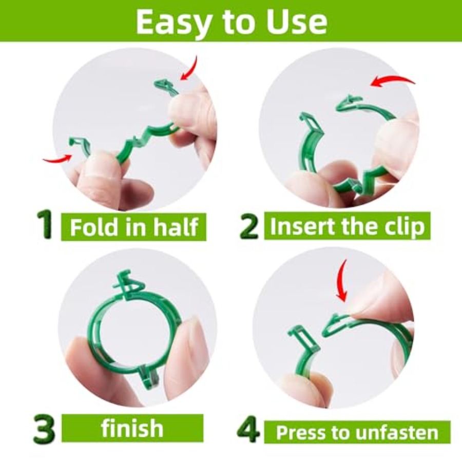 100 Pcs Plant Support Clips Pl – обзор и цена Vine Climbing Plastic