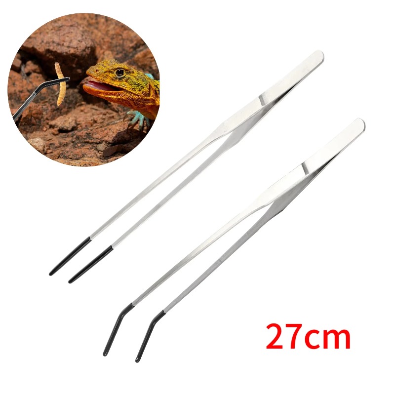 2Pcs Stainless Steel Tweezers  – обзор и цена Feeding Tong Stainless