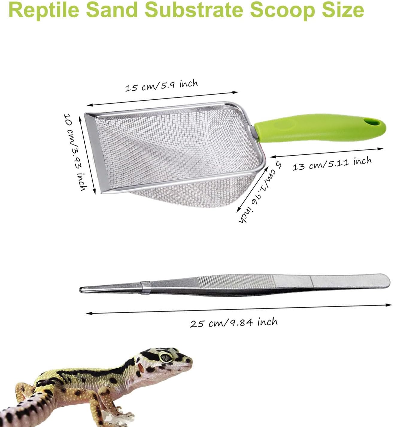 Reptile Sand Scoop Set - Fine  – обзор и цена Feeding Tong Stainless