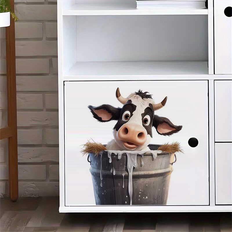 Cute Cow Wall Stickers Self-Ad – обзор и цена Pvc Panel Background