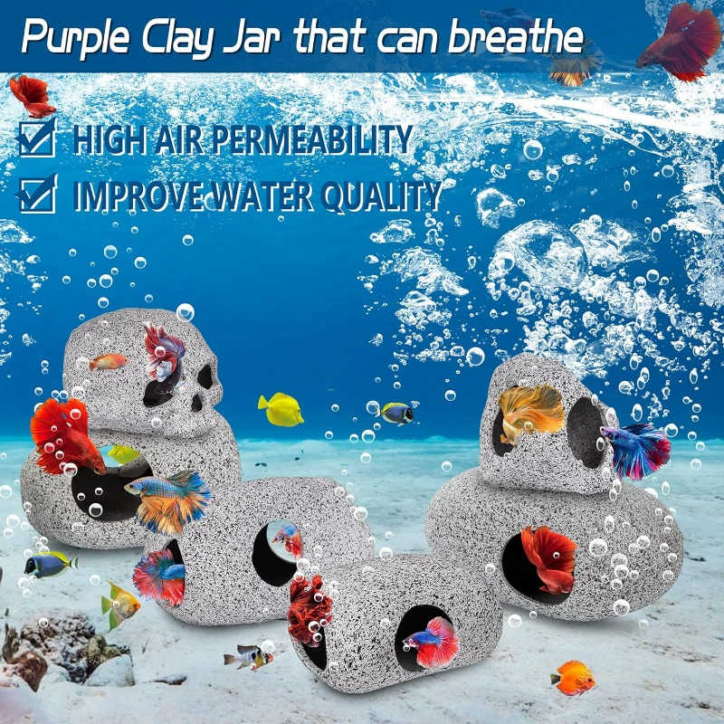 Aquarium Decorations Cave Fish – обзор и цена Hide Cave Ceramic