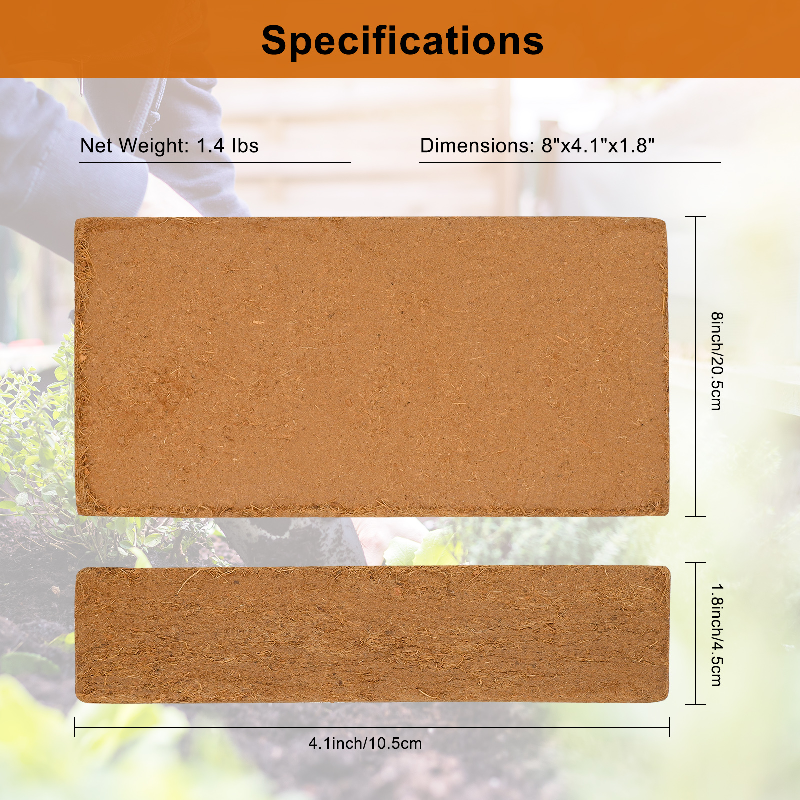 1 Pack Premium Coco Coir Brick – обзор и цена Substrate Coconut Fiber