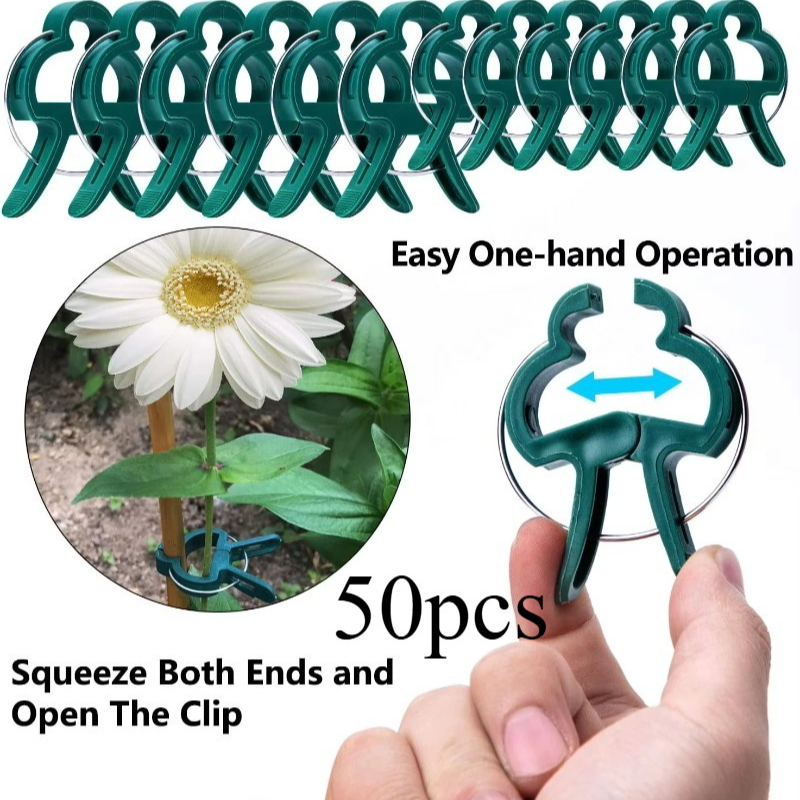 50 Reusable Plant Fixed Clips, – обзор и цена Vine Climbing Plastic