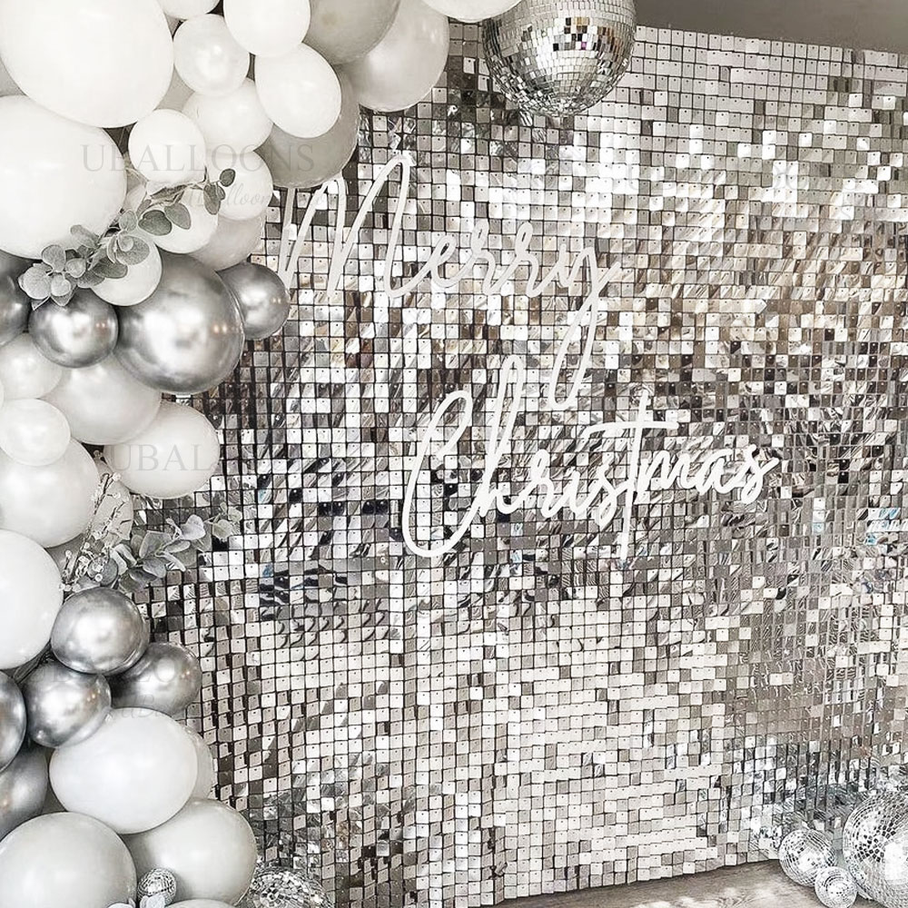 Silver Sequin Wall Backdrop Pa – обзор и цена Pvc Panel Background