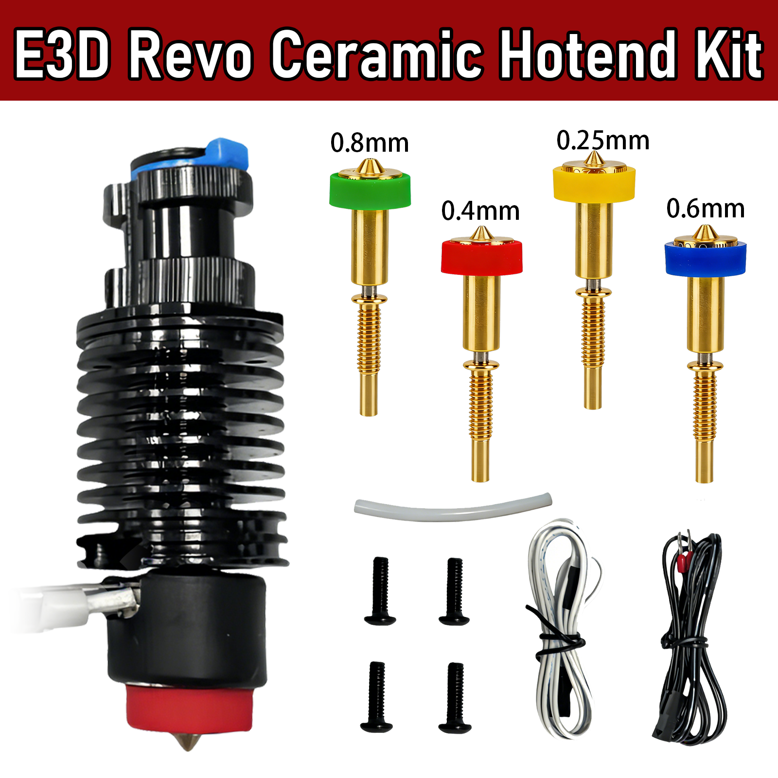 For E3D Revo Hotend Kit V6 Rad – обзор и цена Ceramic Heat Emitter